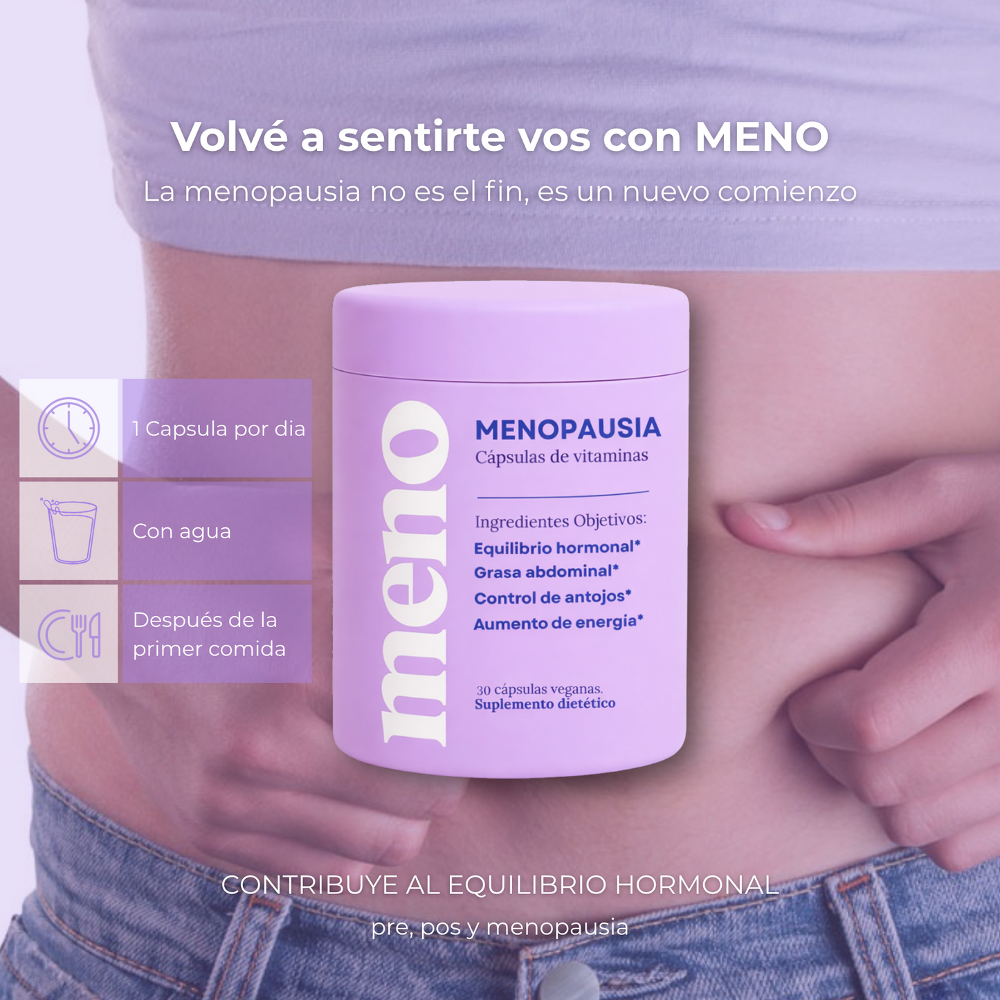 MENO® l Cápsulas Adelgazantes Menopausia - Suscripción