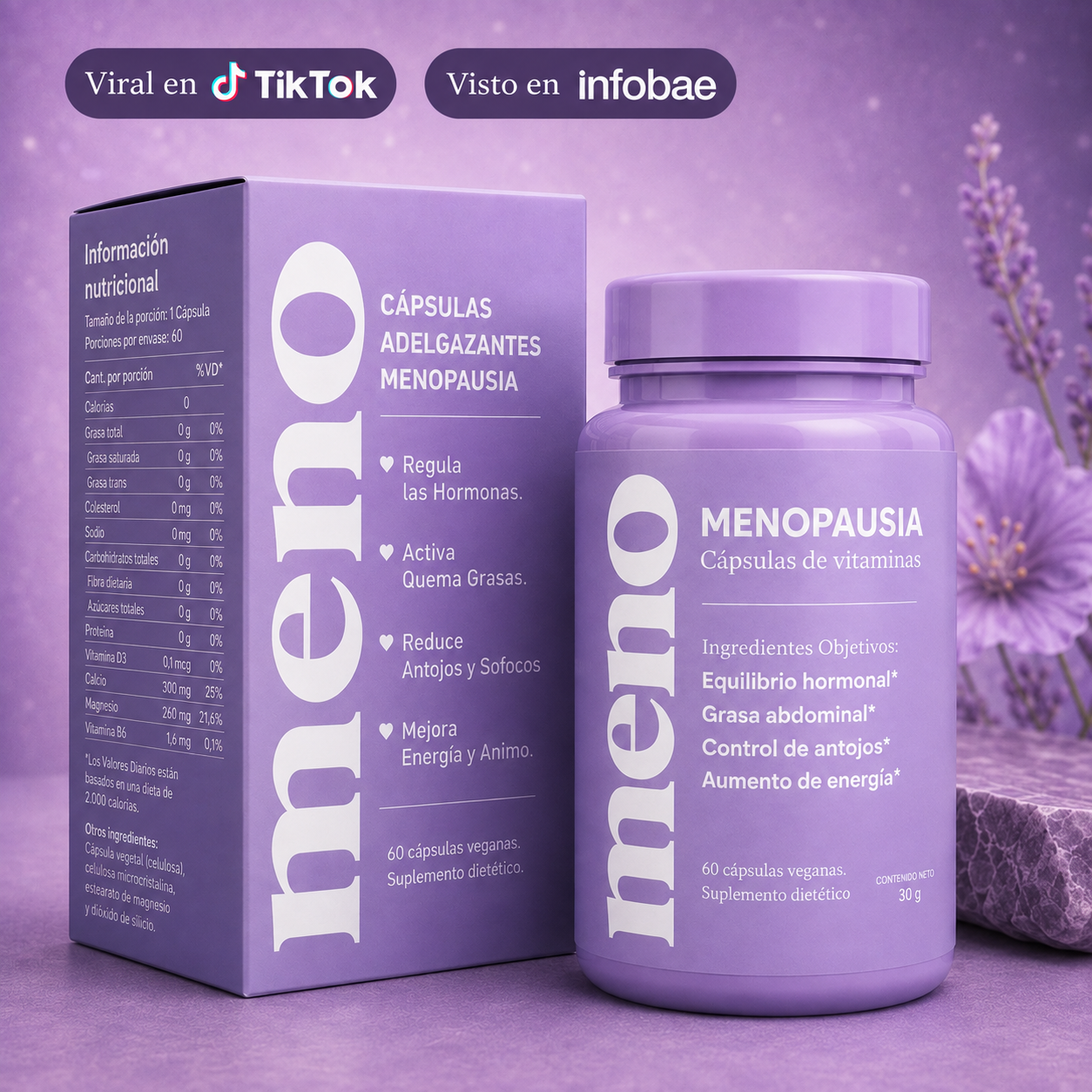 MENO® l Cápsulas Adelgazantes Menopausia - Suscripción