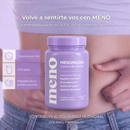 MENO® l Cápsulas Adelgazantes Menopausia - Suscripción