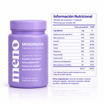 MENO® l Cápsulas Adelgazantes Menopausia - Suscripción