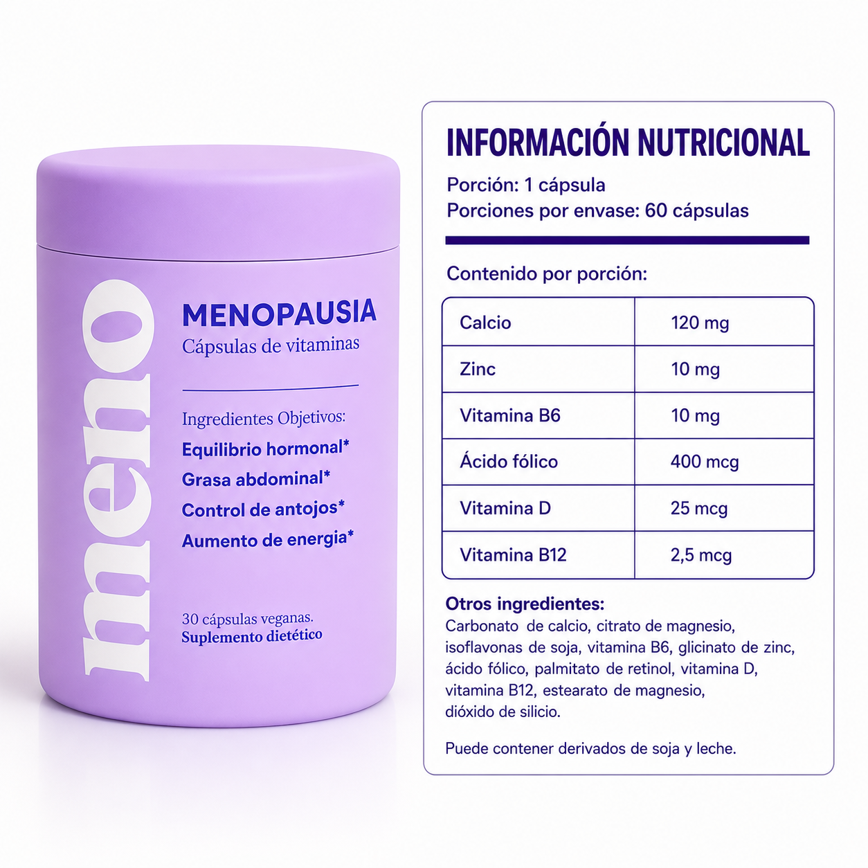 MENO® l Cápsulas Adelgazantes Menopausia | 50% OFF